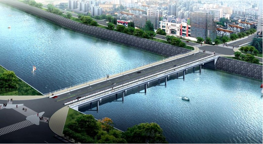 林后大橋及其延長(zhǎng)線、工業(yè)區(qū)主干道道路工程